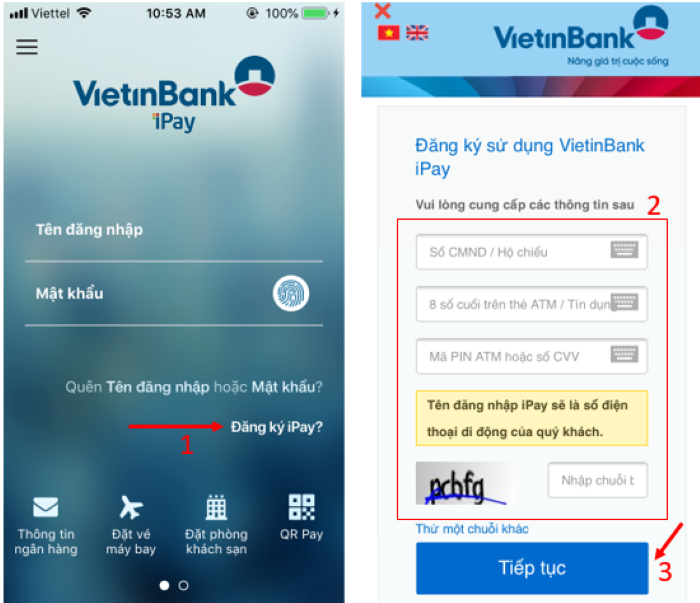 C Ch Ng K Internet Banking Vietinbank Online Tr N I N Tho I T I Nh