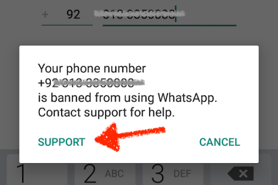 Nguyên nhân không đăng ký được Whatsapp