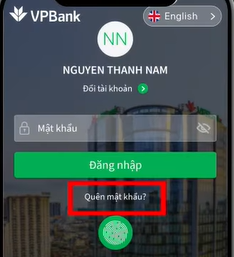 Cách lấy lại mật khẩu ngân hàng Vpbank Neo trên app điện thoại