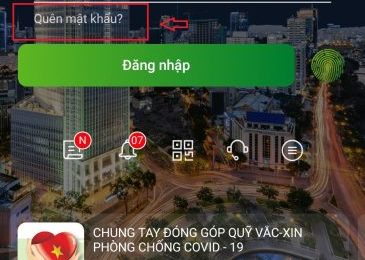 Cách lấy lại mật khẩu ngân hàng Vietcombank Banking trên App điện thoại
