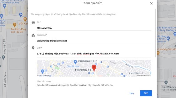 Cách đăng ký địa chỉ trên Google Map
