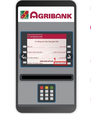 Đăng ký E Commerce Agribank tại ATM