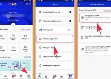 Cách đăng ký Digital OTP MBBank khi reset chi tiết 2023