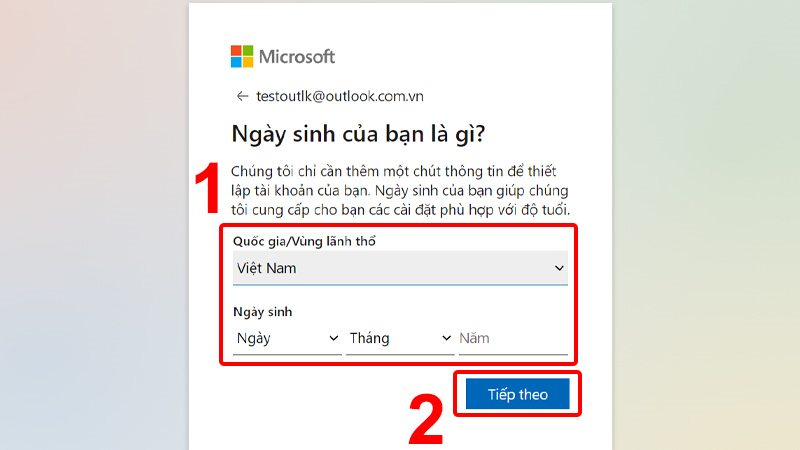 Cách tạo email Outlook trên máy tính 5